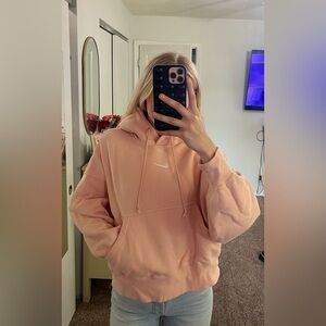 Nike light pink sweater hoodie